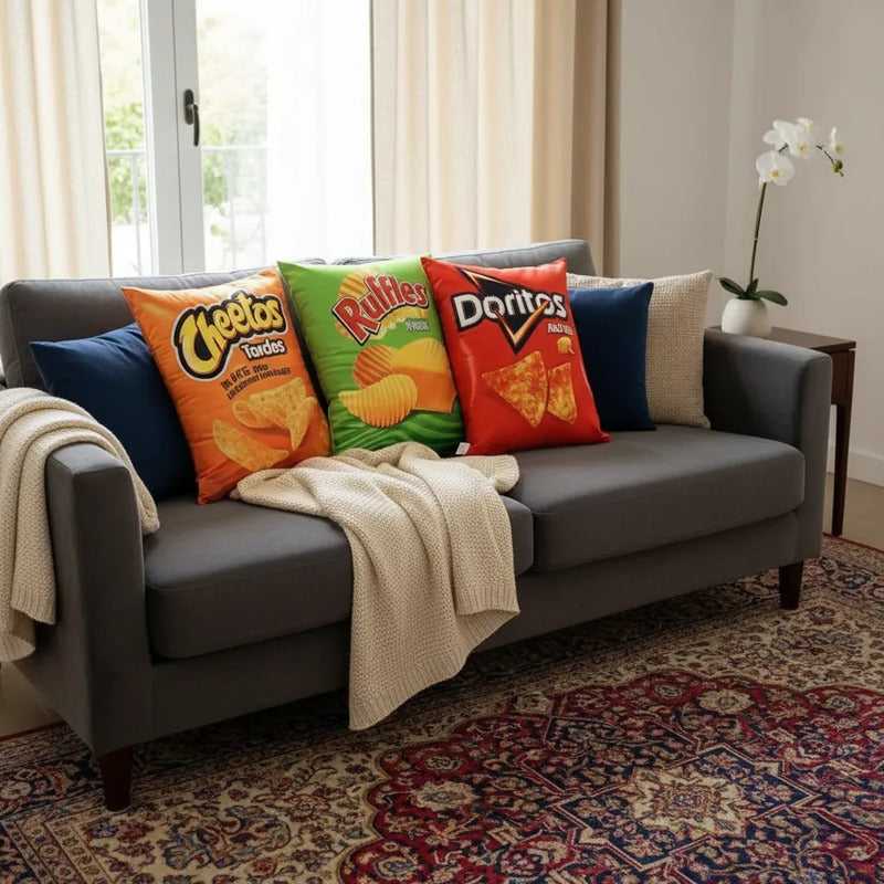 Almohada Ruffles Providencia Grande Super Suave Y Esponjoso Verde Lima