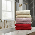 Tallas De Medio Baño 100% Algodón Super Absorbente Maya Beige Colección 2
