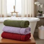 Tallas De Baño Completo 100% Algodón Super Absorbente Greta Verde Colección 1