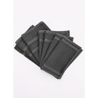 Juego De Toallas De Microfibra  Premium Absorbentes Y Suaves Negro Cuerpo-manos Y Facial Merengo Lisa