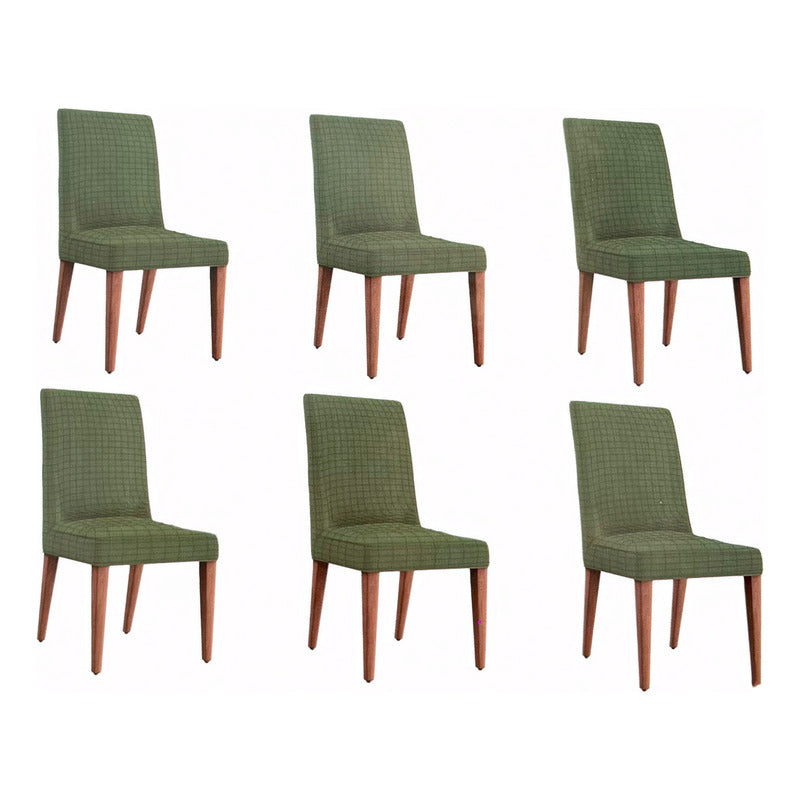 Cubre Sillas Stretch Premium Elástica Para Silla Ajustable Verde Olivo