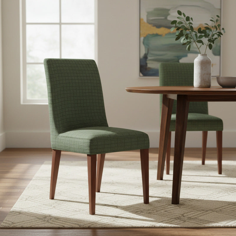 Cubre Sillas Stretch Premium Elástica Para Silla Ajustable Verde Olivo