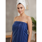 Toallas Baño Completo 100% Algodón Super Absorbente Azul Azul Rey