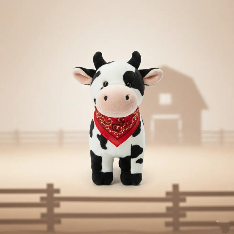 Set 10 Vaquitas De Peluche Modelos Rancheritos Super Suave Blanco
