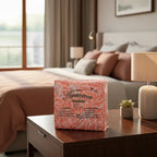 Sábana King  Bramante Cajón Amplio 100% Algodón Super Suave Naranja Mosaico Anaranjado