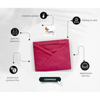 Juego De Sábanas Térmicas Polar Algodón Leonora Matrimonial Rosa Chicle Rosa Algodon