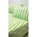 Juego De Sabanas Franela Mariol 100% Algodón Matrimonial Verde Claro Verde Primavera