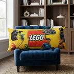 Almohada Jumbo Providencia Doble Vista Lego Azul / Amarillo Amarillo