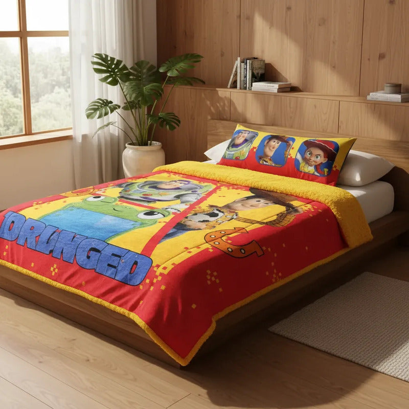 Almohada Jumbo +cobertor Jumbo Providencia Borrega Toy Story Toy Story 5 Game Changers 2690 G Amarillo