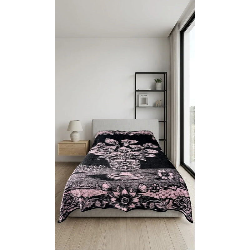 Cobija Matrimonial De Tilma Polar / Regenerado Económica Alcatraz 1.5 G Rosa