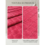 Cobertor Frazada Matrimonial Ligera Super Suave Y Calientita Cuadrado 700 G Rosa Chicle