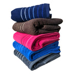 Toalla Baño Completo 100% Algodón Super Absorbente, Set-5pzs Marrón Oscuro Lisa