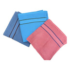 Toalla De Medio Baño Super Absorbente 100% Algodón Varsovia Azul Colección 3
