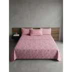 Sábana King  Bramante Cajón Amplio 100% Algodón Super Suave Rosa Mosaico Rosa