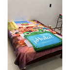 Frazada Providencia Toy Story 5 Matrimonial Calientita Suave Toy Story 5 Amigos 700 G Verde Lima