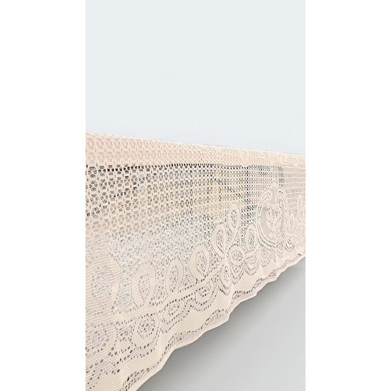 Mantel Calado Leonora 1.5×2.5 M | Elegancia Total Beige Calado Infinito
