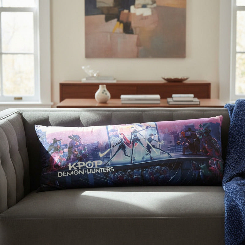 Almohada Providencia Super Jumbo K-pop Demon Hunters Lila
