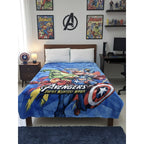Frazada Providencia Disney Matrimonial Super Calientita Avengers Azul