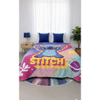 Frazada Providencia Matrimonial Disney Stitch Galactico Azul