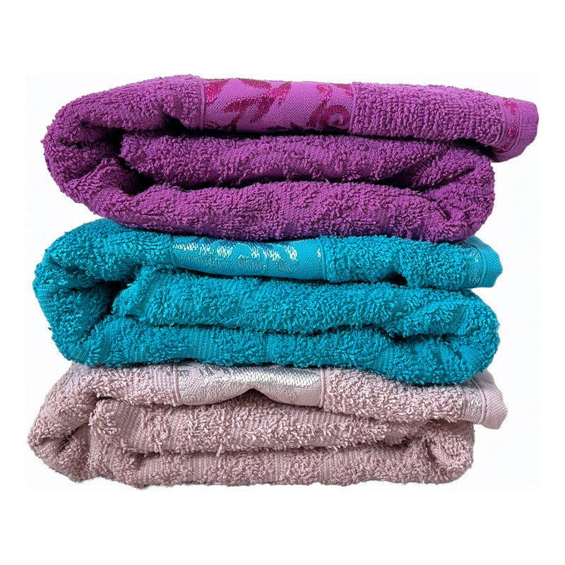 Tallas De Medio Baño 100% Algodón Super Absorbente Monarca Violeta Colección 3