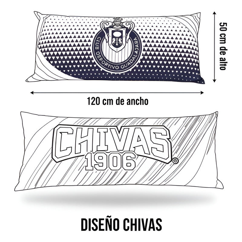 Almohada Providencia Super Jumbo Chivas Triangular Rojo