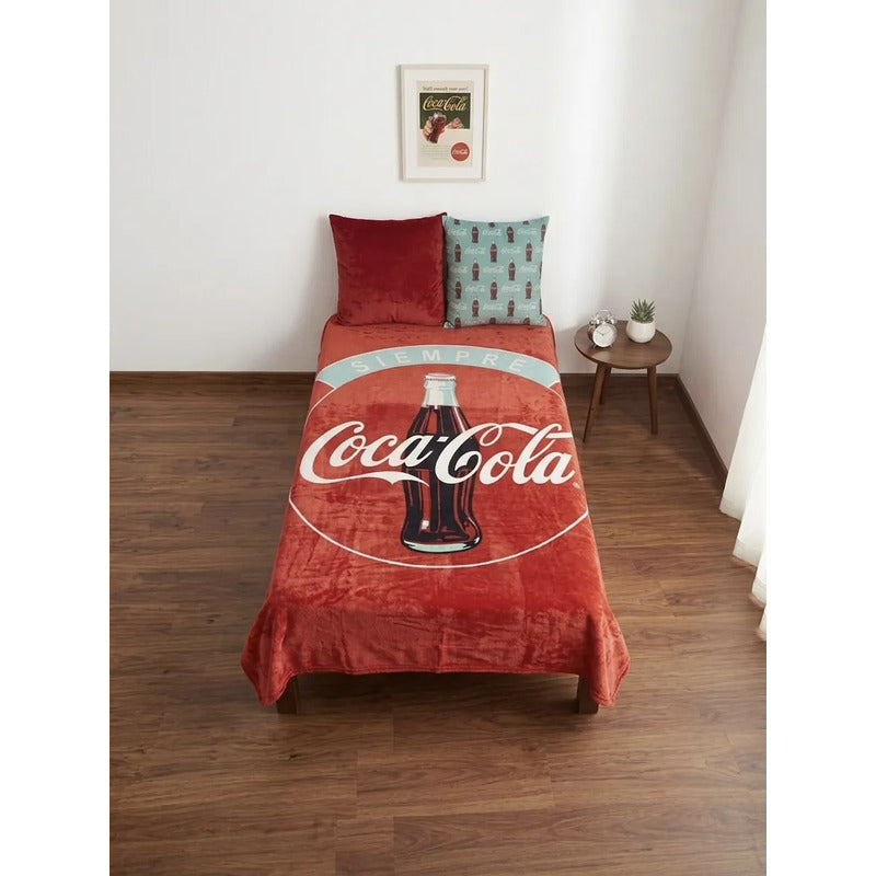 Frazada Matrimonial Providencia Siempre Coca Cola Suave Siempre Coca Cola 700 G Rojo