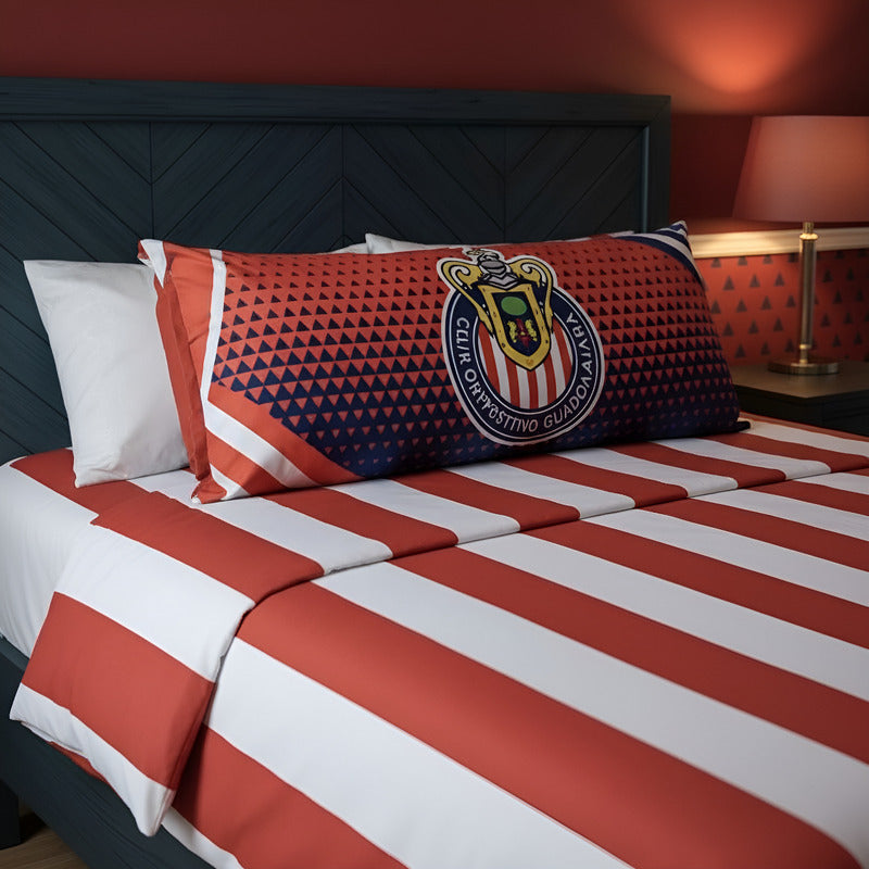 Almohada Providencia Super Jumbo Chivas Triangular Rojo