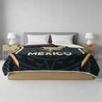 Frazada Divertidos Diseños Tela Polar Cobija Suave 220x180cm Color Selección Mexicana Fútbol Liso