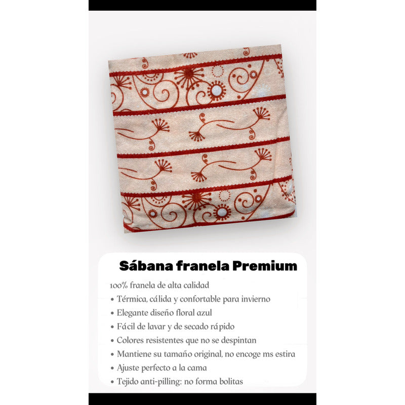 Juego De Sabanas Franela Mariol 100% Algodón Matrimonial Marrón Diente De León Marrón