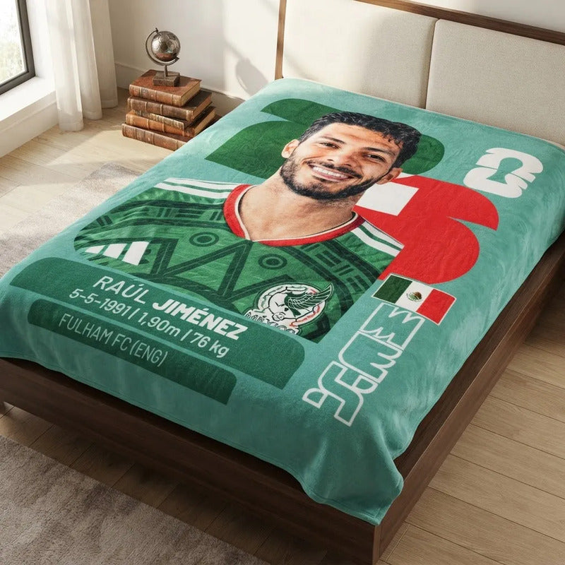 Frazada Providencia Matrimonial Panini Raúl Jiménez Suave Raúl Jiménez 780 G Agua