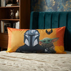 Almohada Providencia Super Jumbo The Mandalorian Doble Vista Naranja