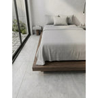 Juego De Sabanas King Size Leonora Percal Algodón 144h Lisas Gris Gris Liso