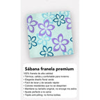 Juego De Sabanas Franela Mariol 100% Algodón King Size Coral Claro Cesleste Bugambilia