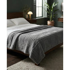Cobertor Providencia Jacquard Ovejita Super Calientita Gris Fajilla 880 G Gris