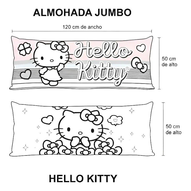 Almohada Providencia Super Jumbo Hello Kitty Corazón Rosa