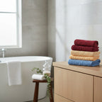 Tallas De Medio Baño 100% Algodón Super Absorbente Maya Azul Colección 3