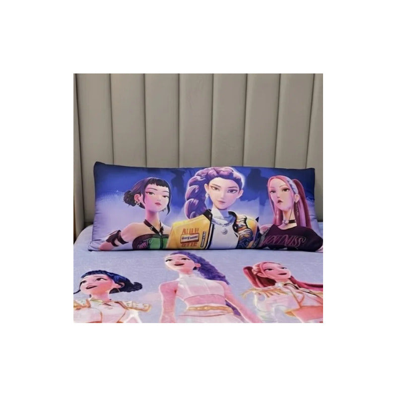 Almohada Providencia Jumbo Guerreras K-pop Demon Hunters Lila