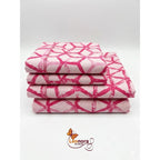 Juego Sabanas Matrimonial Amacener 100% Algodón Cajón Alto Rosa Chicle Rombo Rosado