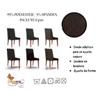 Cubre Sillas Stretch Premium Elástica Para Silla Ajustable Negro