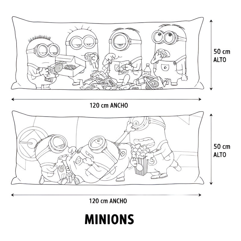 Almohada Providencia Súper Jumbo Minions Team Amarillo