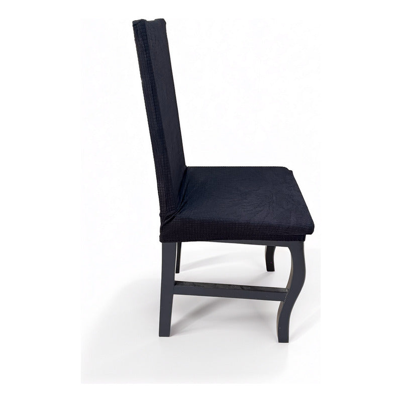 Cubre Sillas Stretch Premium Elástica Para Silla Ajustable Negro