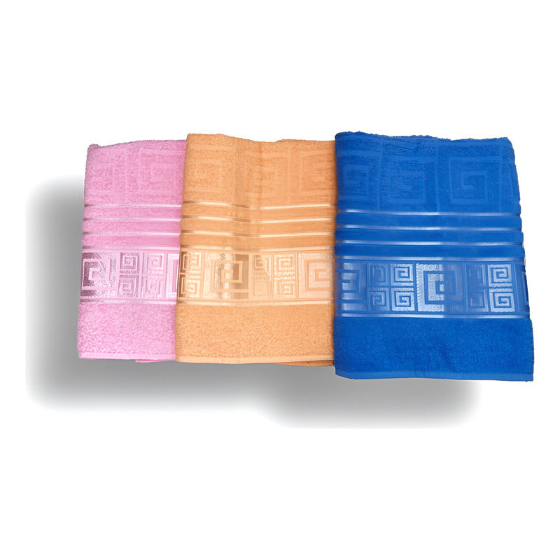 Tallas De Medio Baño 100% Algodón Super Absorbente Maya Rosa Colección 1