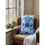 Almohada Suave Decorativa Sonic - Stitch Varios Modelos Azul Acero