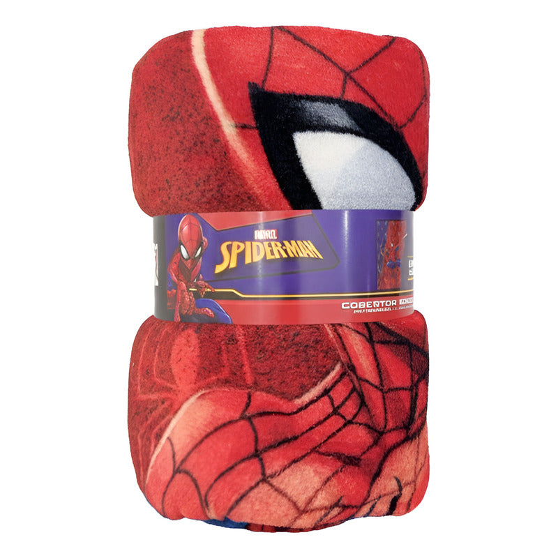 Frazada Matrimonial Super Suave Y Calientita De Marvel Spiderman Rojo
