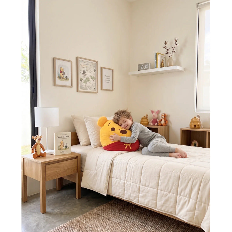 Almohada Providencia Abrazable Winnie The Pooh Super Suave Amarillo