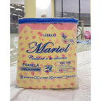 Juego De Sabanas Franela Mariol 100% Algodón King Size Amarillo Mini Flor Amarilla