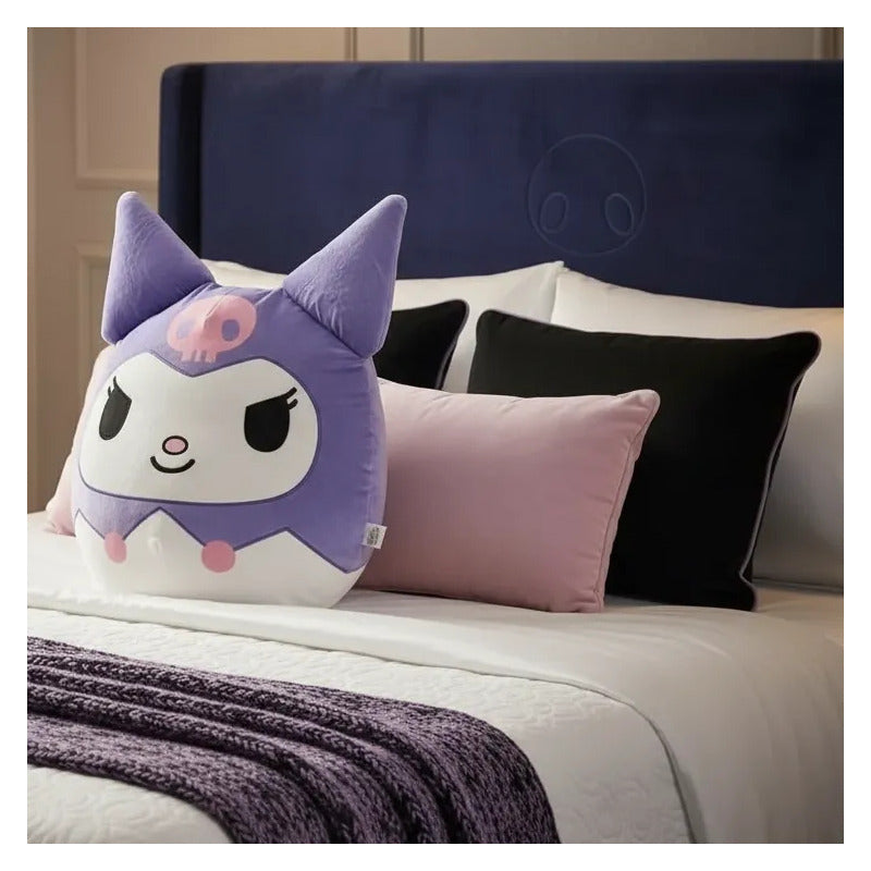 Almohada Providencia Abrazable De Kuromi Super Suave Lila