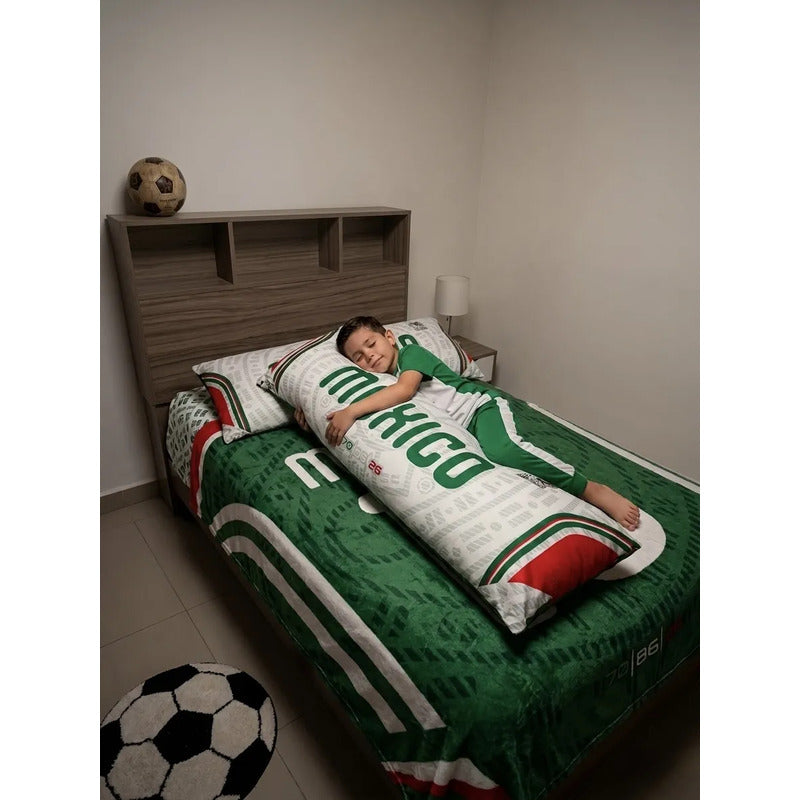 Almohada Providencia Super Jumbo Selección Mexicana Esponjos Verde Musgo
