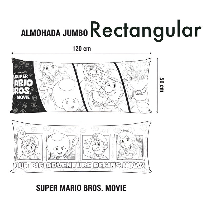 Almohada Providencia Super Jumbo Mario Team Rojo