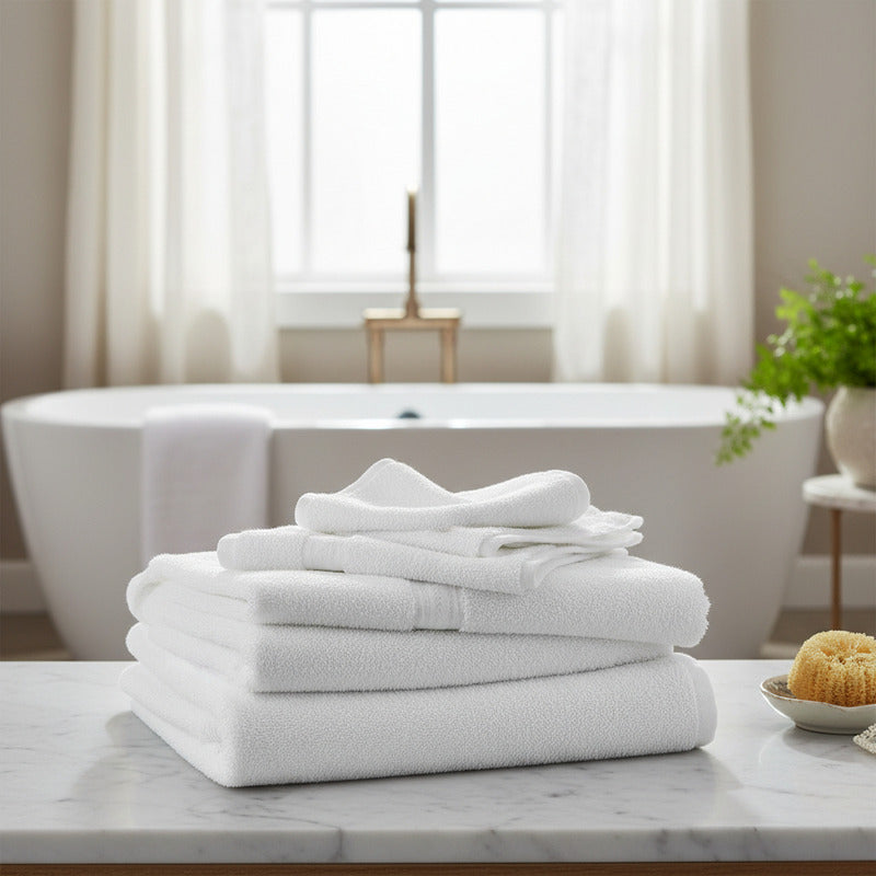 Tallas Blancas Medio Baño 100% Algodón De Alta Densidad Blanco Cheroky
